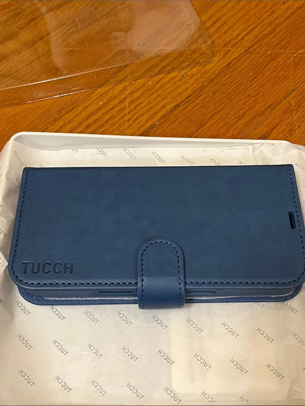 Tucch blue magnetic iPhone 16 case and wallet phone